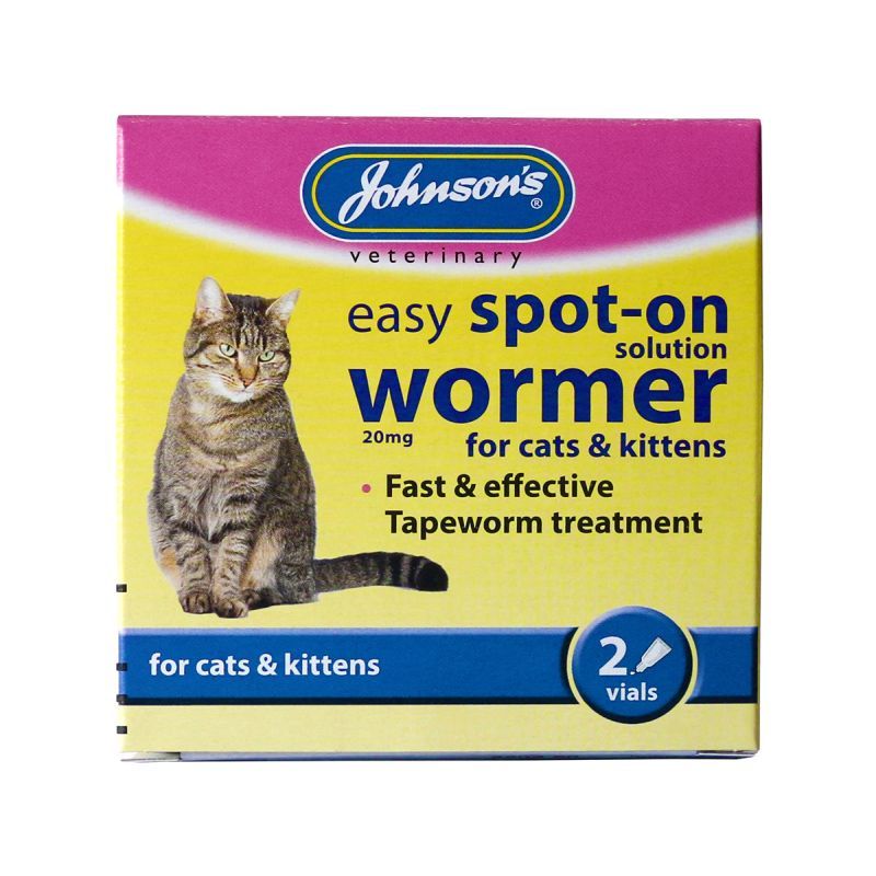 Johnson's Easy Spot On Wormer For Cats