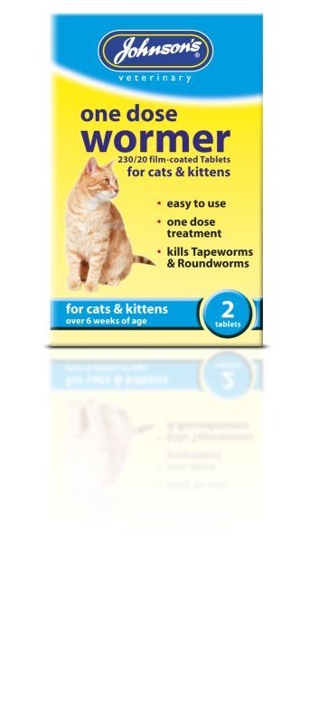 Johnson's One Dose Easy Wormer For Cats And Kittens