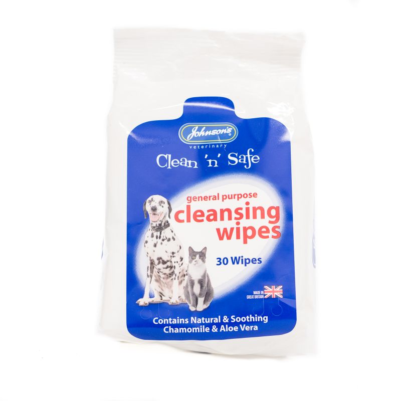 Johnson's Clean 'n' Safe Cleansing Wipes 30 Wipes
