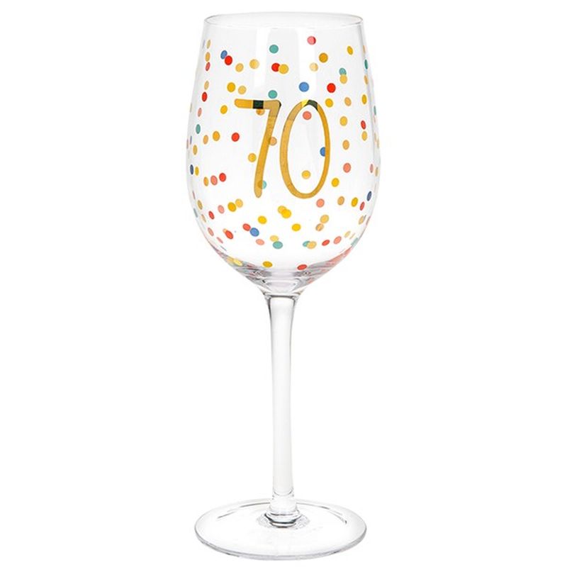Jd Dotty Age Wine Glass 70th