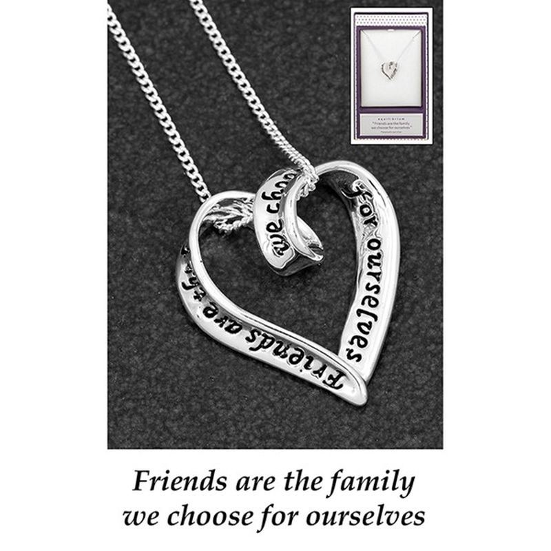 Jd Equilibrium Sp Coiled Message Heart Necklace