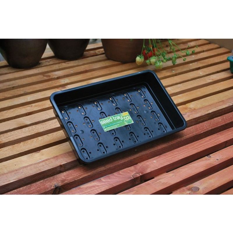 Garland Standard Seed Tray With Holes Black