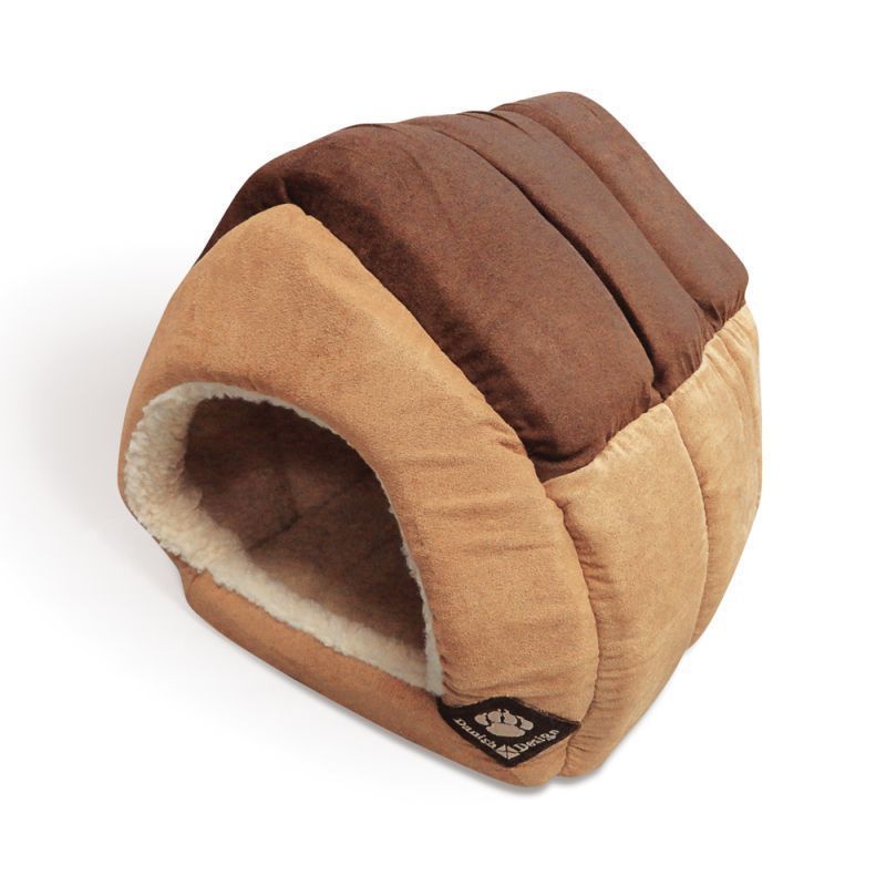 Danish Design Suede Pet House Brown Small