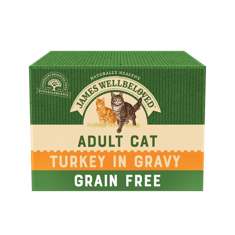 James Wellbeloved Cat Pouch With Turkey Grain Free 24 x 85g