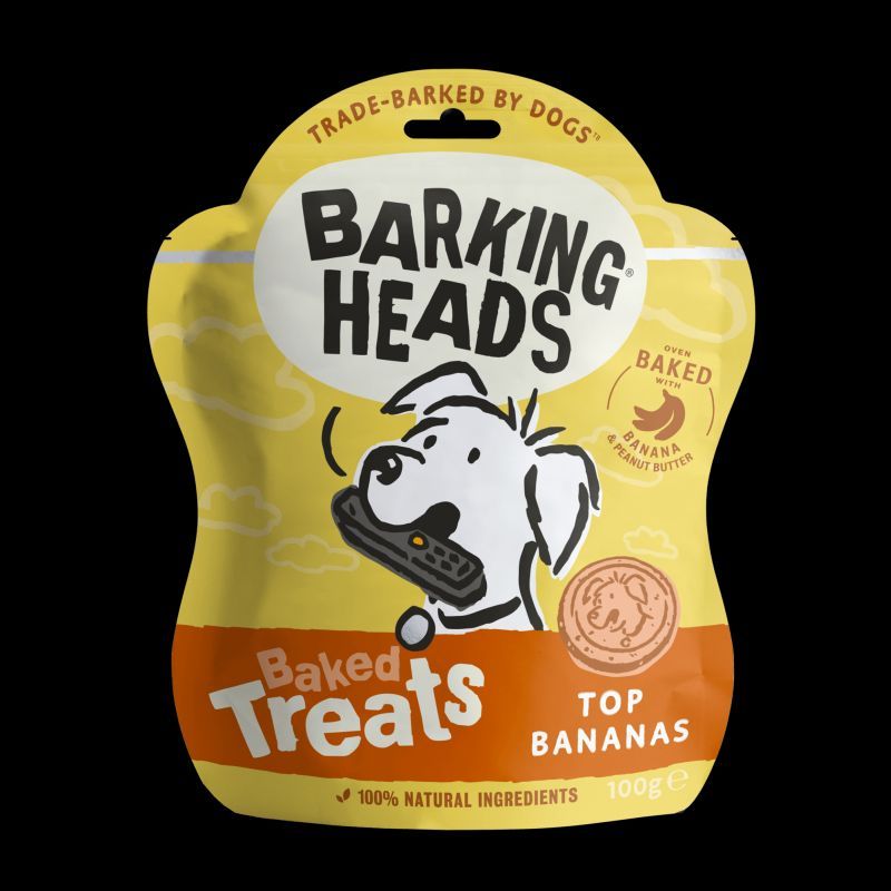 Barking Heads Baked Treats Top Bananas 100g