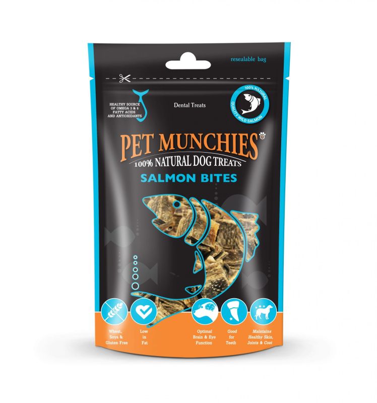 Pet Munchies Dog Treats Salmon Bites 90g