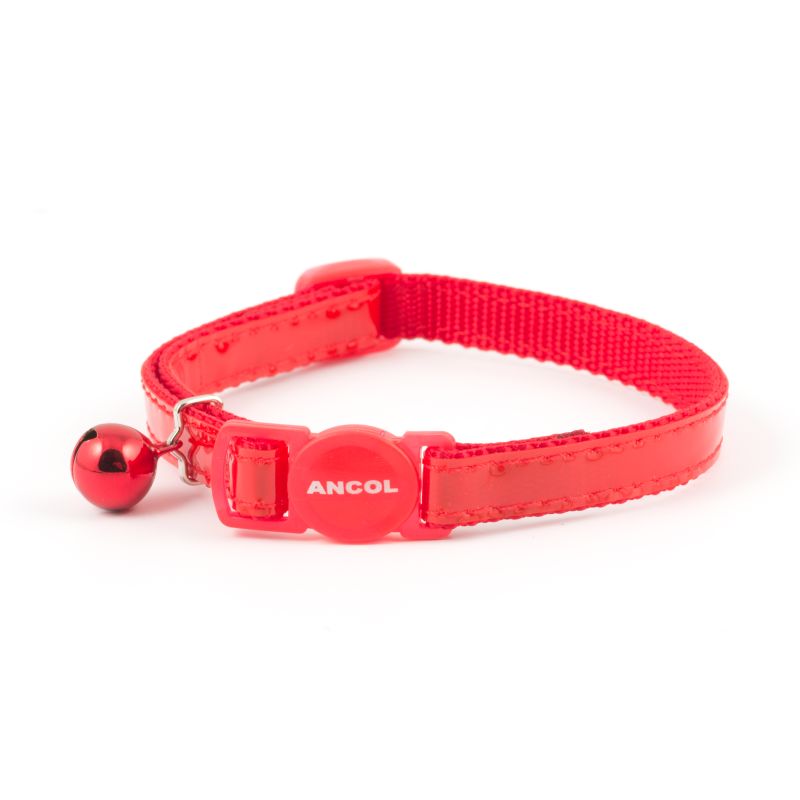 Ancol Gloss Reflective Safety Cat Collar Red
