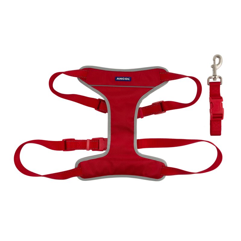 Ancol Travel Dog Harness Red Xlarge