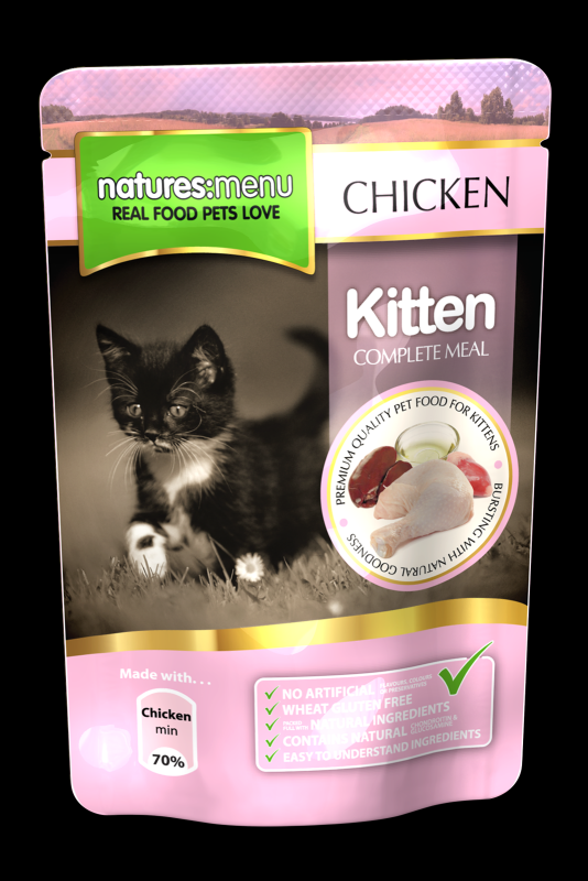 Natures Menu Cat Pouch Chicken Kitten 100g