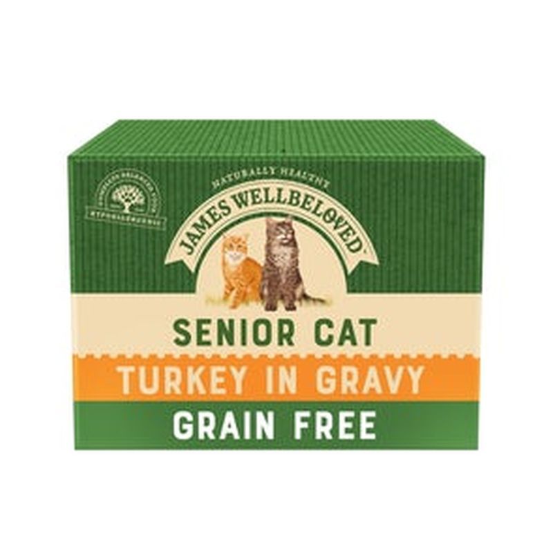 James Wellbeloved Senior Cat Pouch With Turkey Grain Free Single 85g