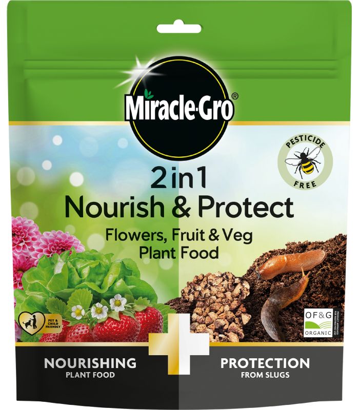 Miracle-Gro Miracle-Gro 2 in 1 Nourish & Protect Flowers, Fruit & Veg Plant Food 1kg