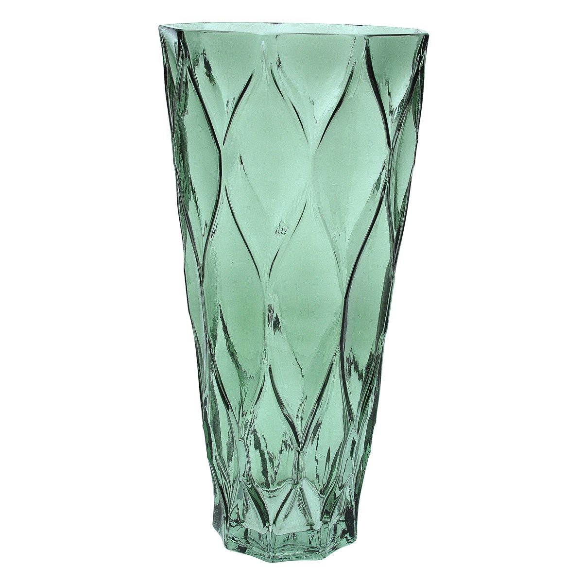Gisela Graham Green Trellis Glass Vase, Large