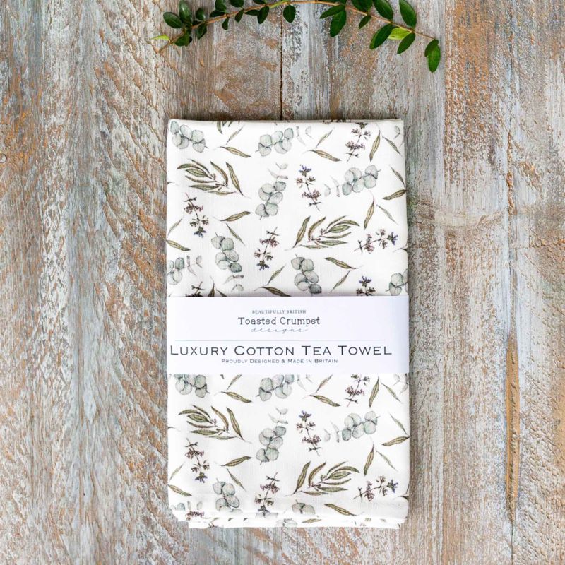 Eucalyptus Pure Tea Towel