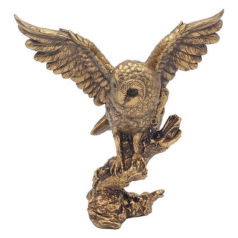 Reflections Bronze Owl Open Wings